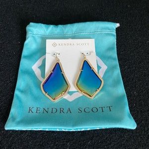 Kendra Scott Black Iridescent Alexandra Earrings
